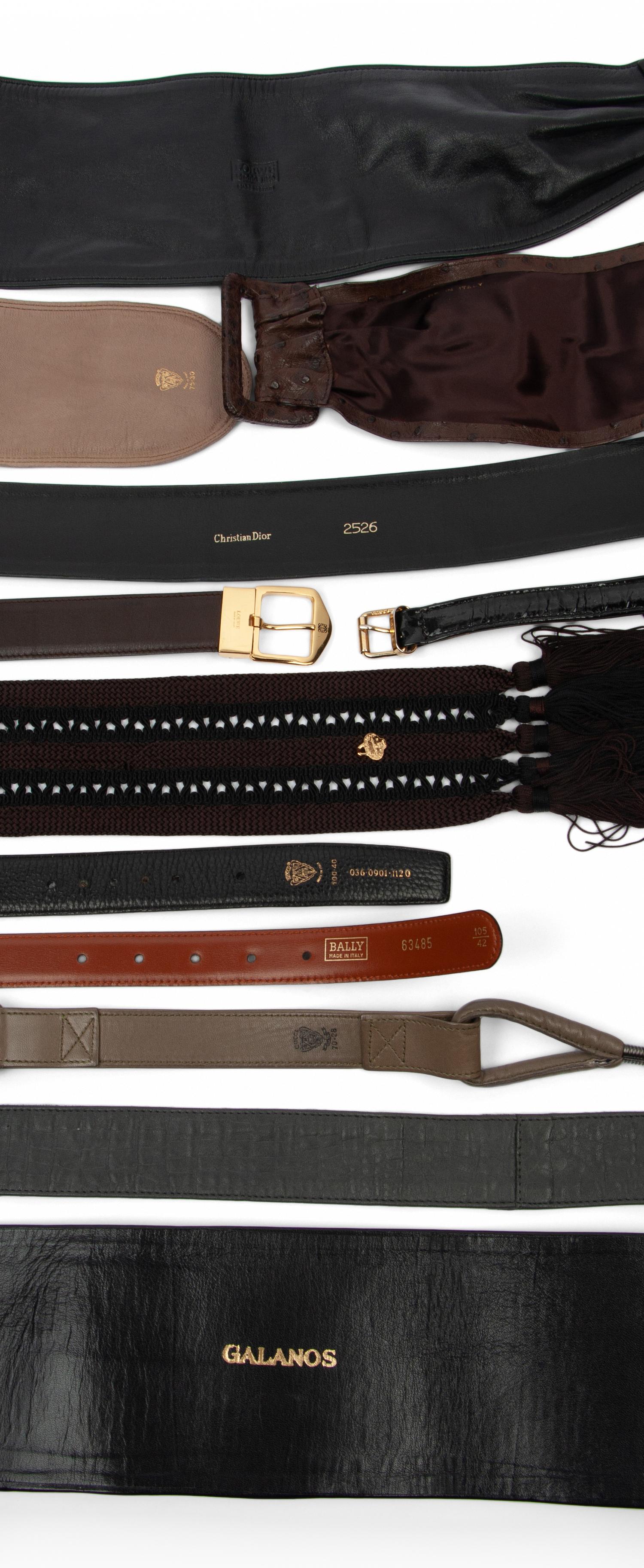 Twelve Designer Belts, 1980-2010s
