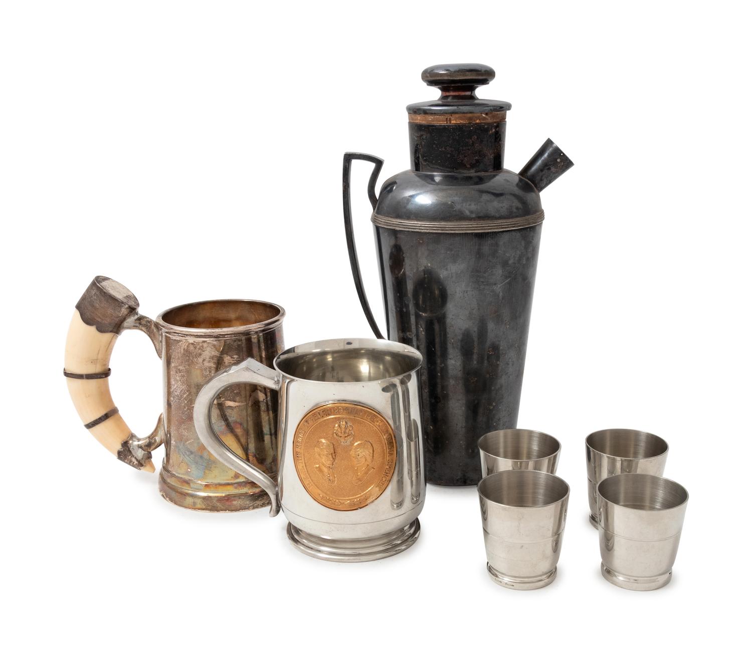 A Group of Silver and Silver-Plate Articles