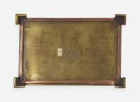 Attributed to A.E. Jones, Arts & Crafts Jewelry Casket with Ruskin Roundels
