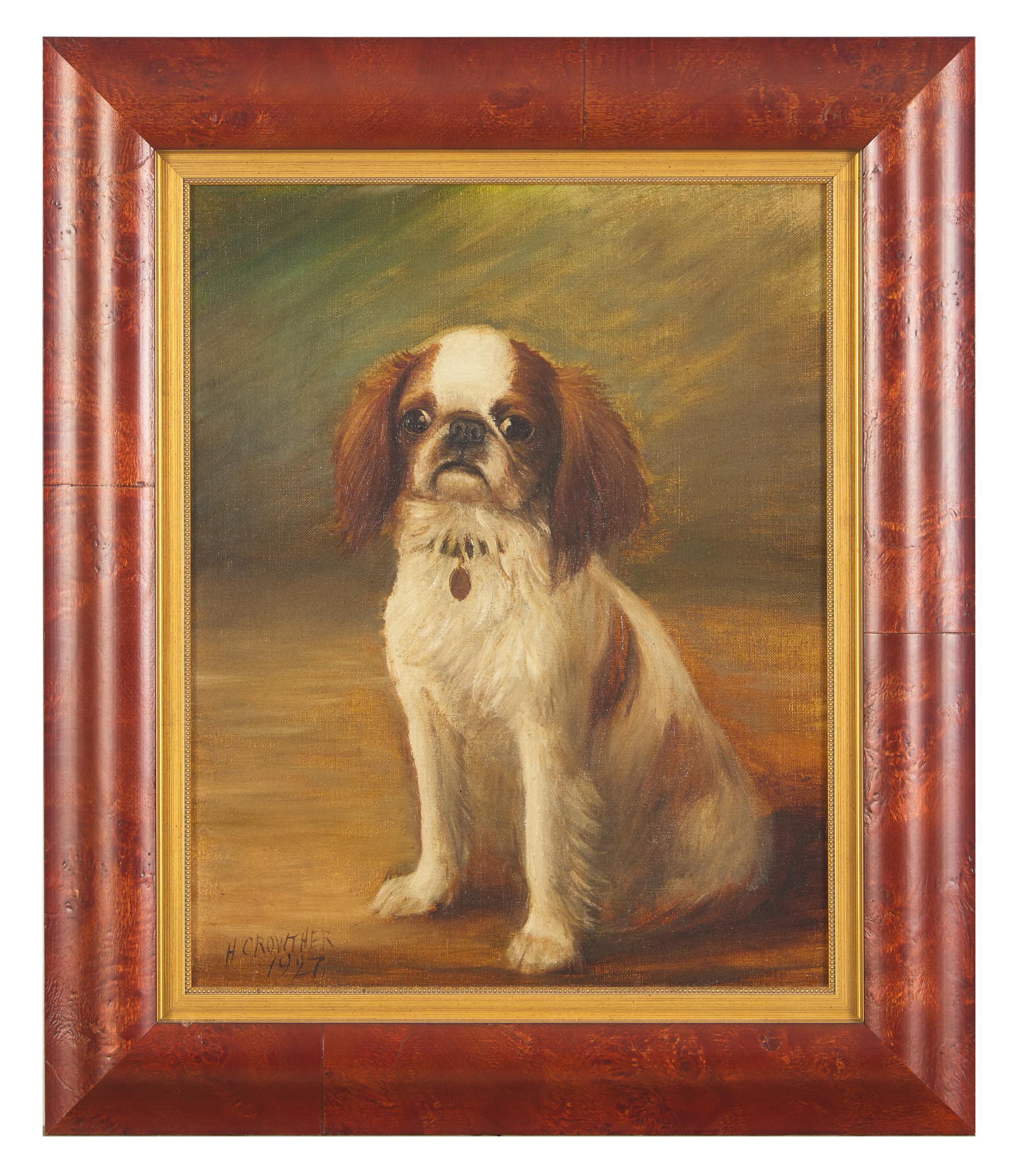 Seated English Toy Spaniel, 1927