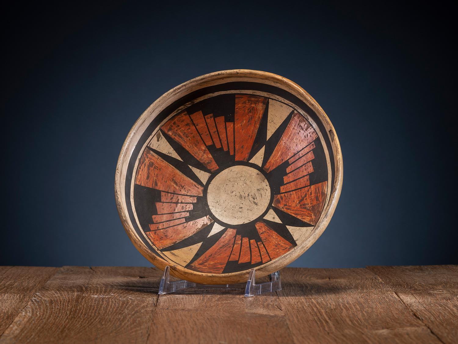 Hopi Polychrome Pottery Bowl