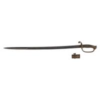 Ames Model 1850 Foot Officer's Sword with Scabbard Throat Inscribed to Captain Samuel Hubbard from the National Blues
