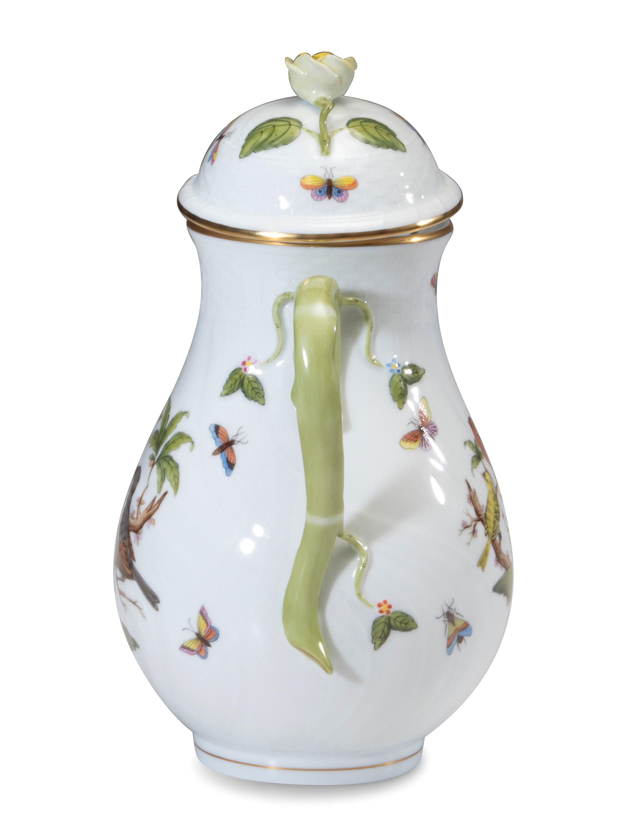 A Herend Rothschild Bird Porcelain Service for Twelve