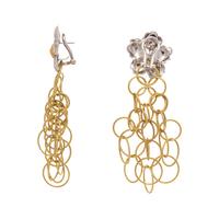 BUCCELLATI, BICOLOR GOLD 'OLYMPIA' CONVERTIBLE EARCLIPS