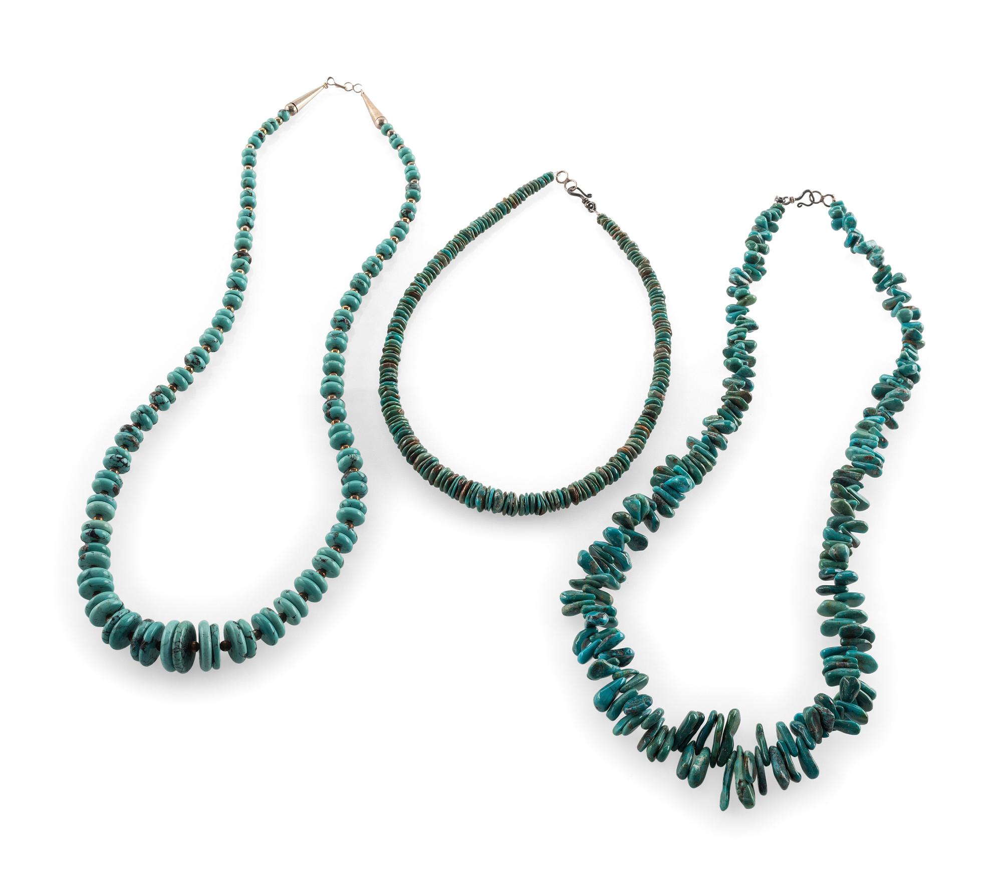 Southwestern-style Single-strand Turquoise Necklaces