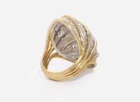 An 18K Gold and Diamond Cocktail Ring