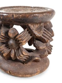 A Bamileke Carved Wood Stool
