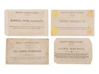 [CIVIL WAR]. 18 CDVs of important structures and hallowed grounds from Brady's Album Gallery . 1862.
