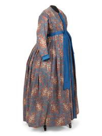 Floral Printed Day Dress and Cape, 1860s