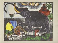 (Felixmuller, Conrad). ABC. Ein geschutteltes, geknutteltes Alphabet in Bildern Mit Versen von Londa und Conrad Felixmuller. 1925