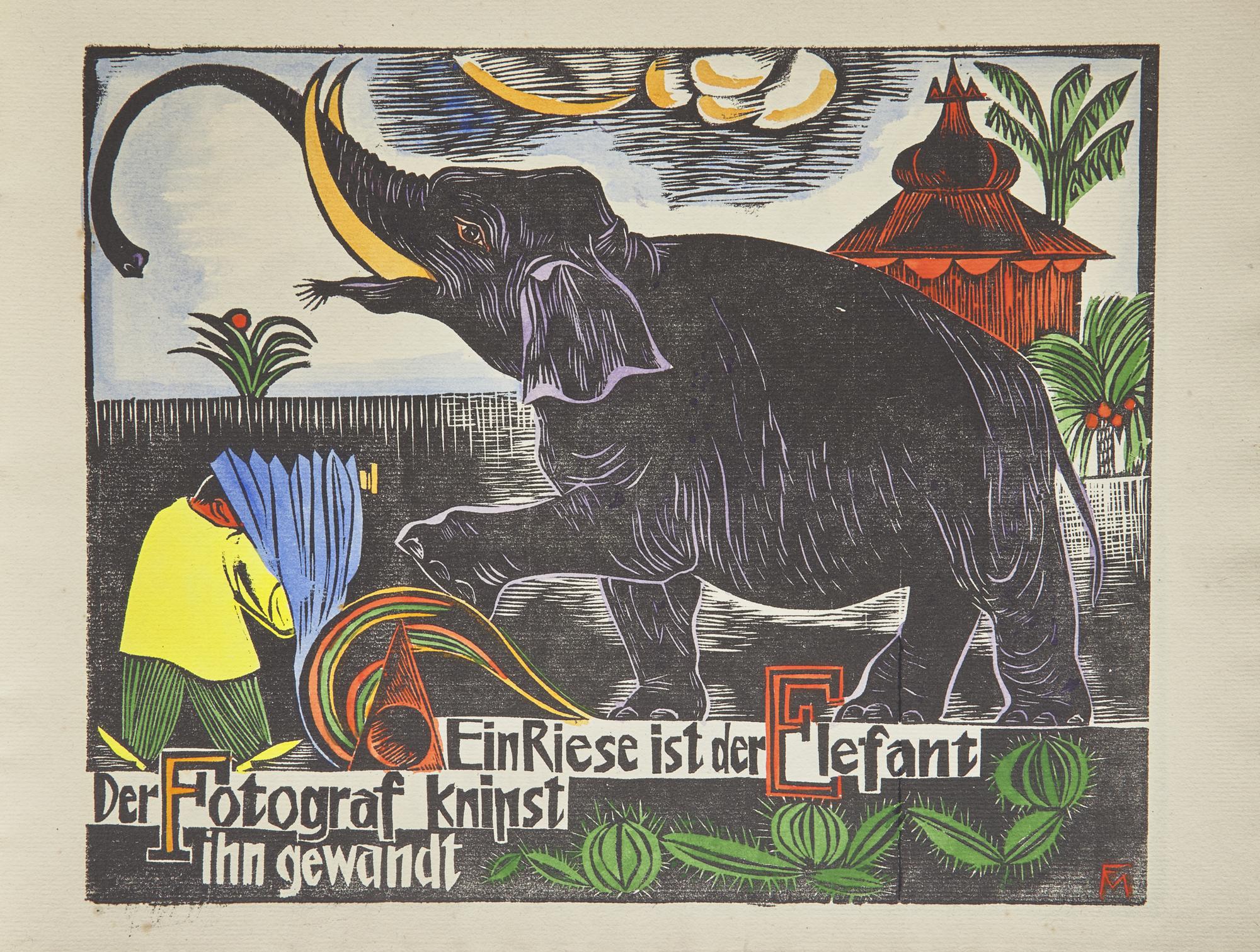 (Felixmuller, Conrad). ABC. Ein geschutteltes, geknutteltes Alphabet in Bildern Mit Versen von Londa und Conrad Felixmuller. 1925