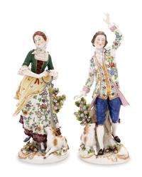 A Pair of English Porcelain Figures