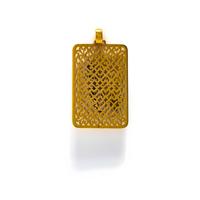 YELLOW GOLD AND DIAMOND 'J' PENDANT