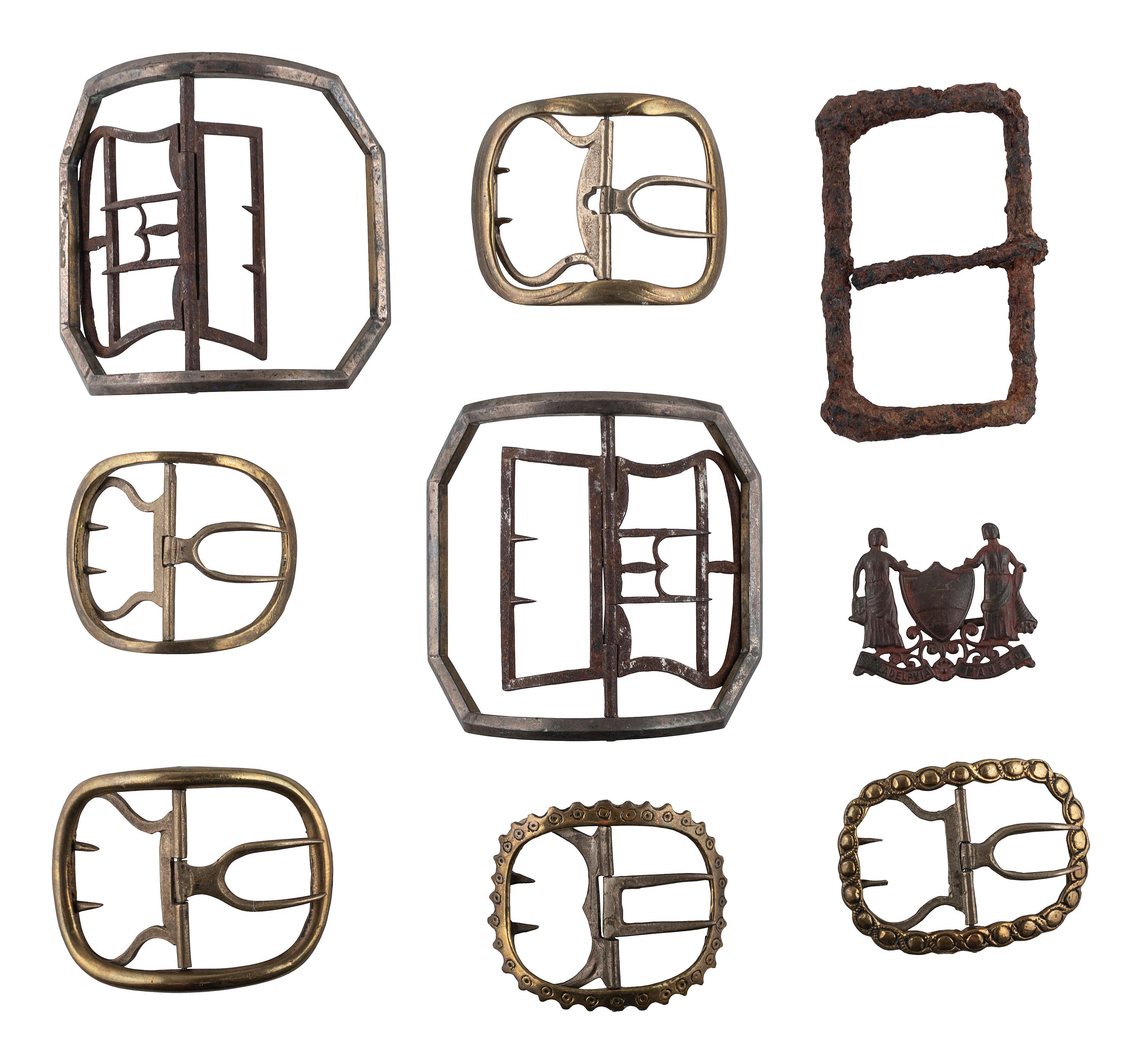 [18TH CENTURY]. A group of buckles and rings, many dating from the 18th century.
