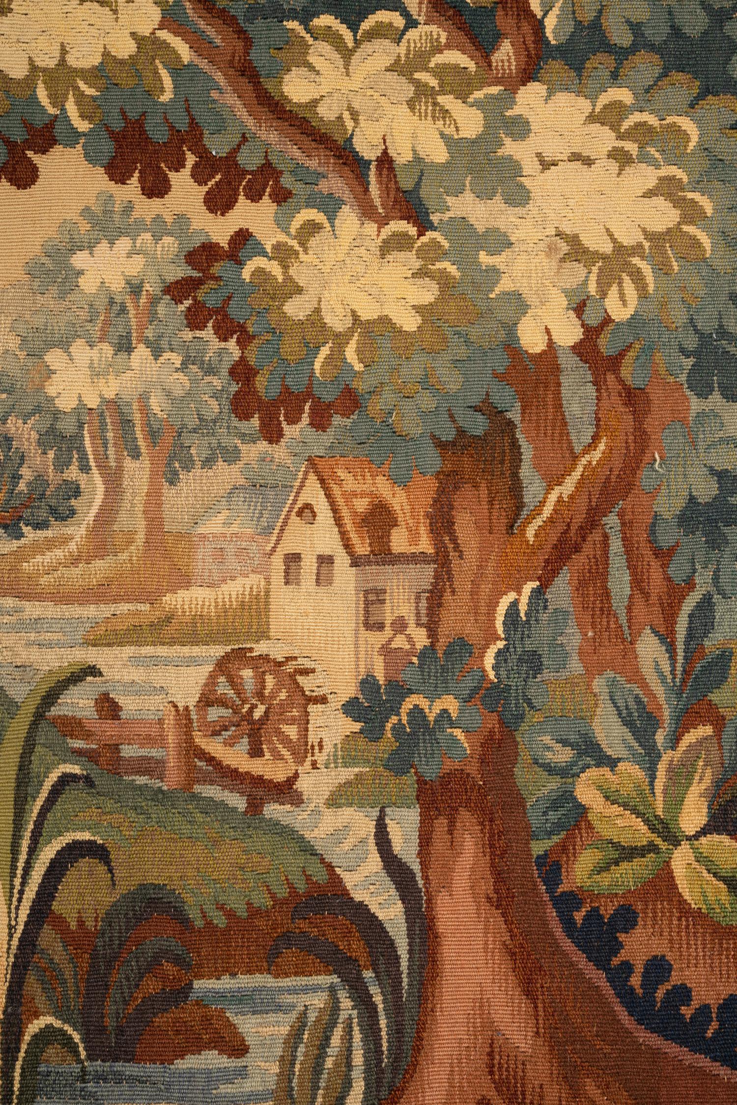 An Aubusson Verdure Tapestry