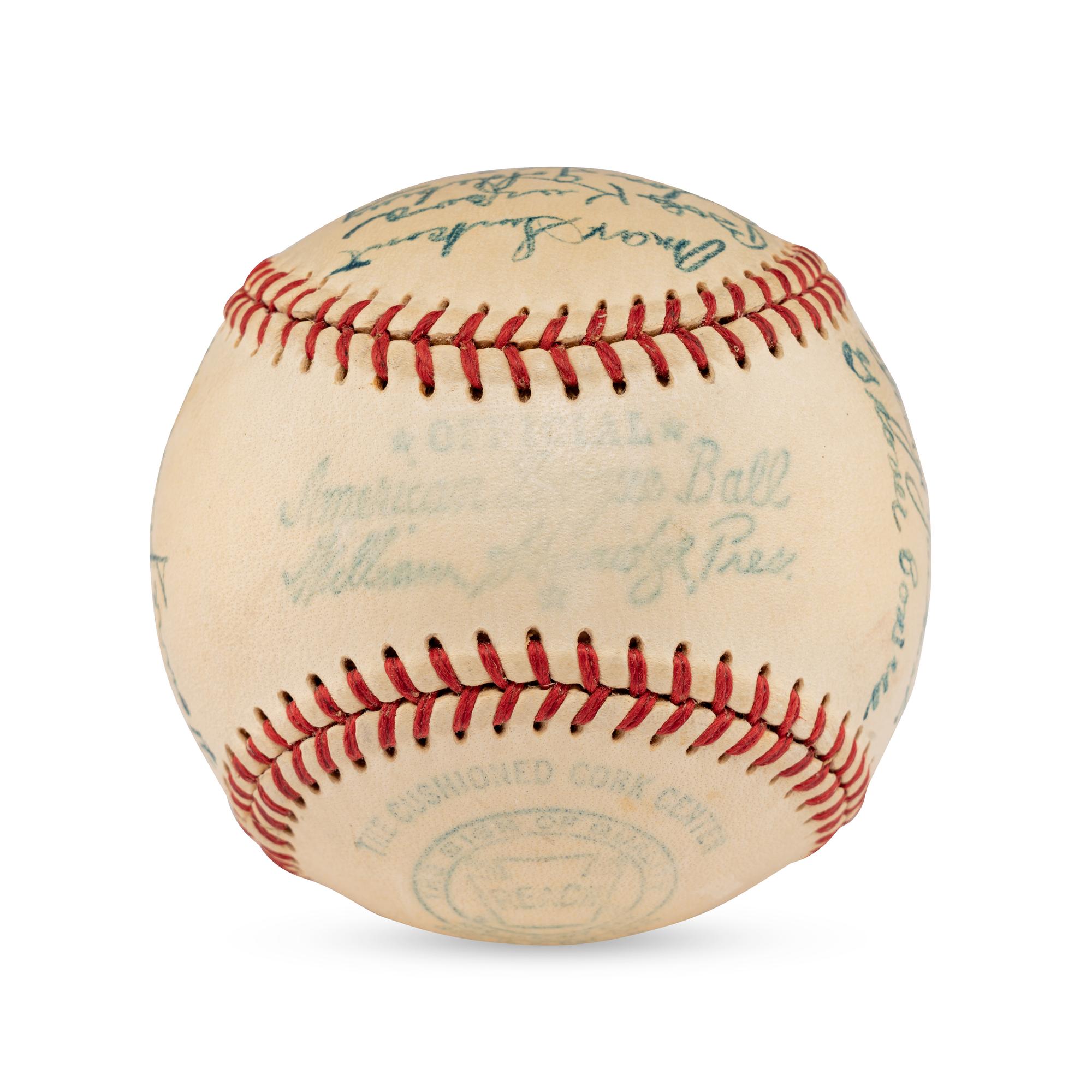A 1949 Chicago White Sox Team Signed Autograph Baseball (JSA Auction Letter),