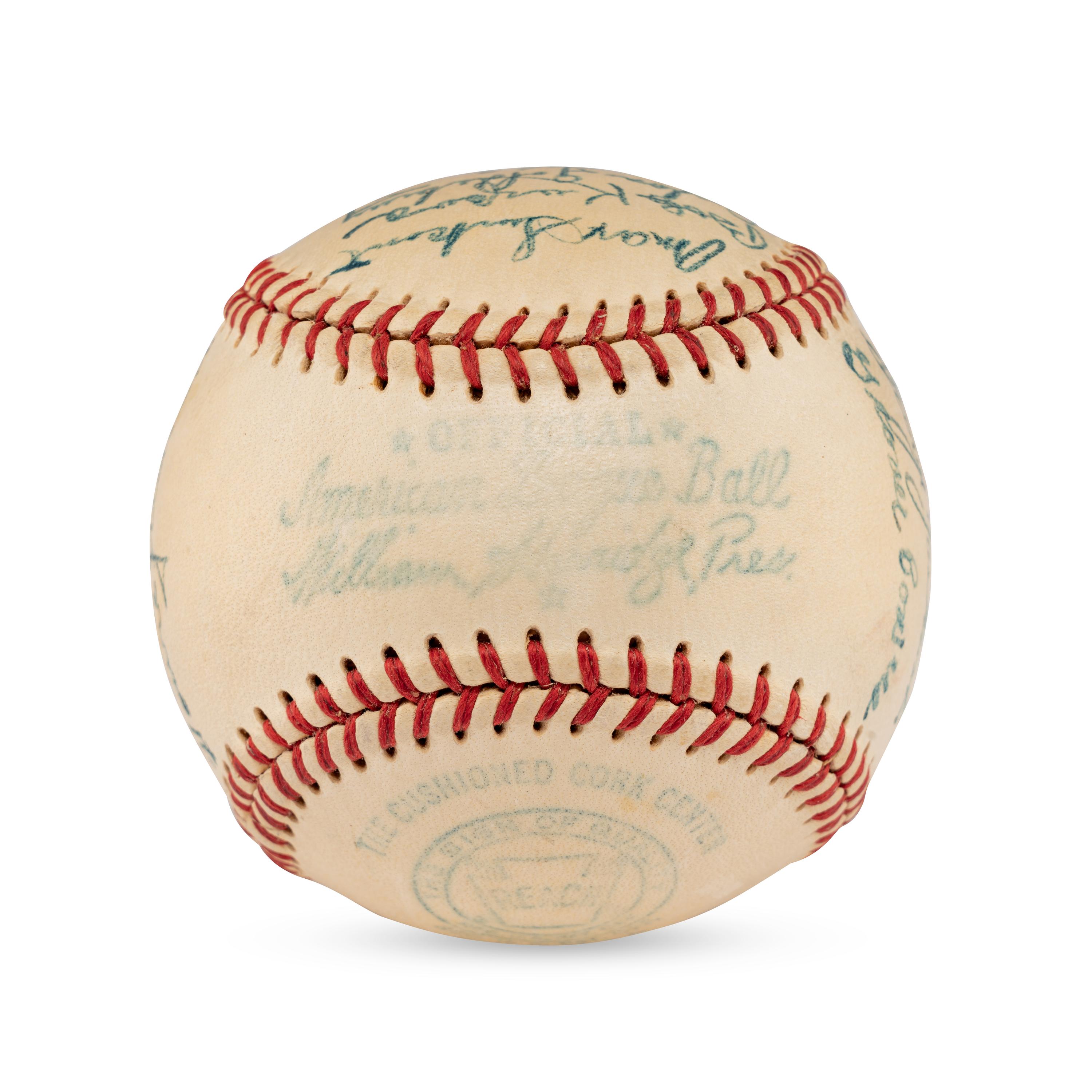 A 1949 Chicago White Sox Team Signed Autograph Baseball (JSA Auction Letter),