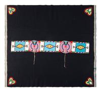 Nez Perce Beaded Hide Blanket Strip