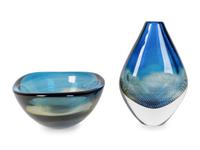 An Orrefors Vase and Bowl — DESIGNED BY SVEN PALMQUIST