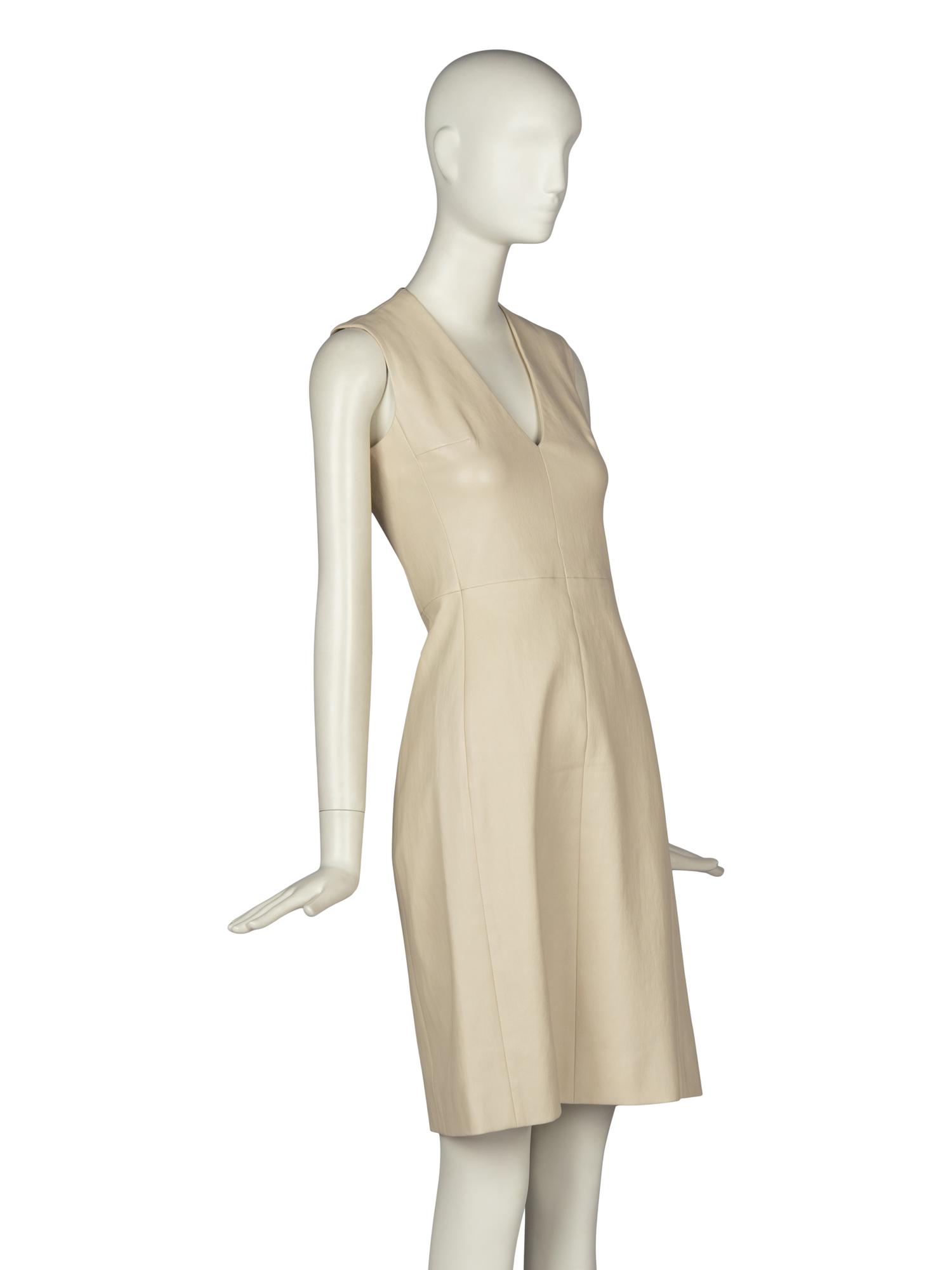 The Row Sleeveless Leather Dress