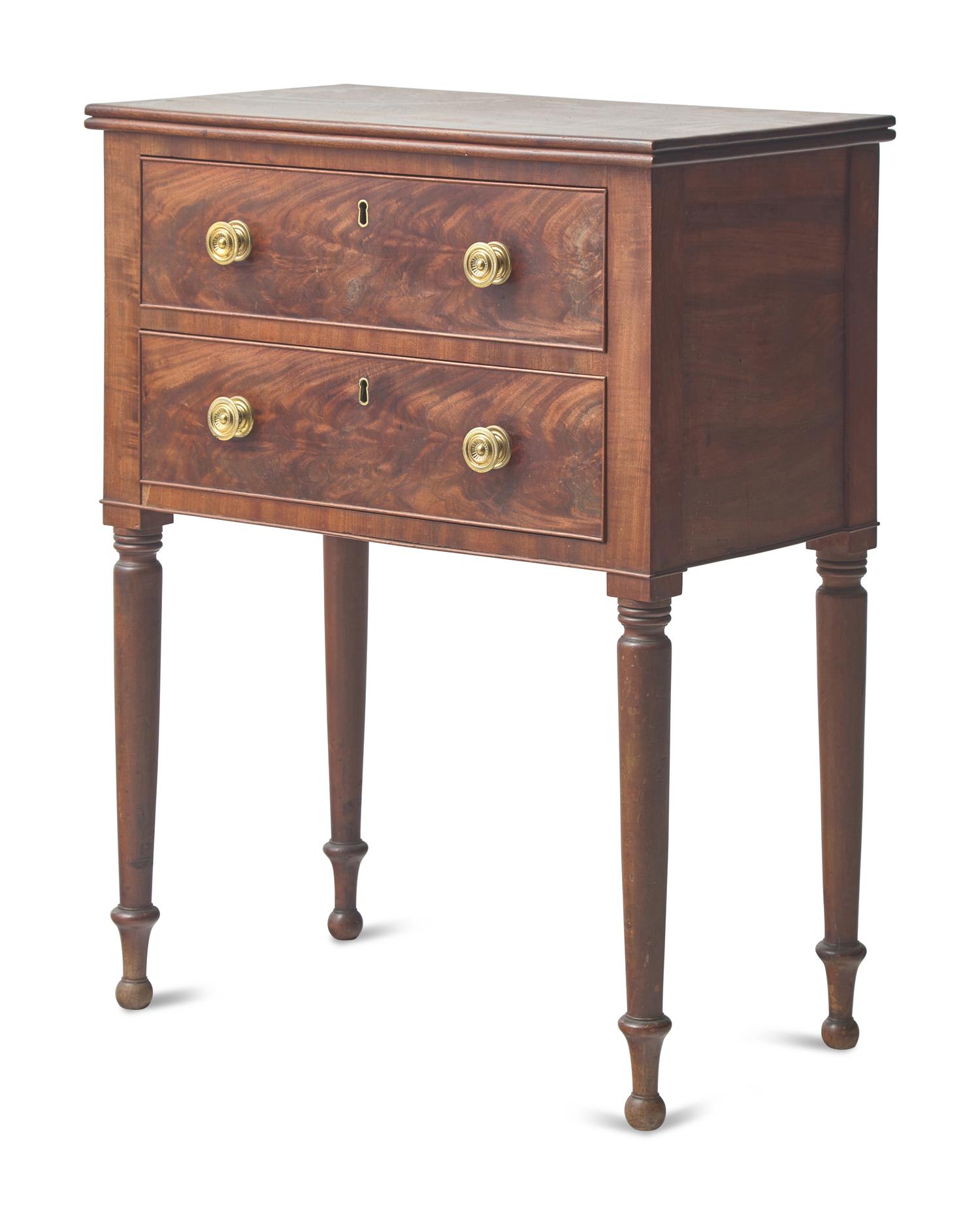 A Late Federal Mahogany Work Table