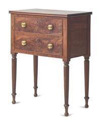 A Late Federal Mahogany Work Table