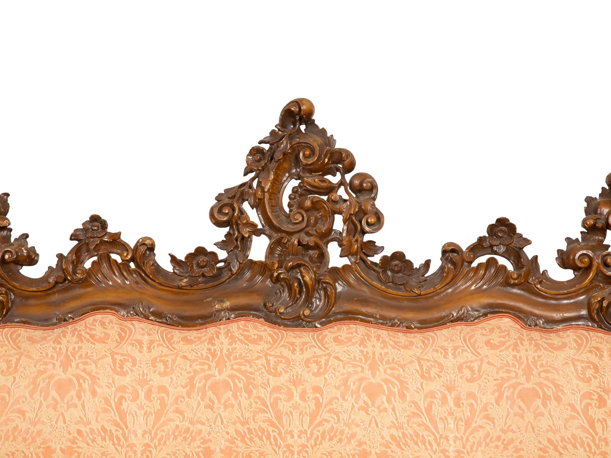 An Italian Rococo Style Three-Piece Seating Suite