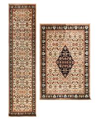 A Kirman Rug and Runner