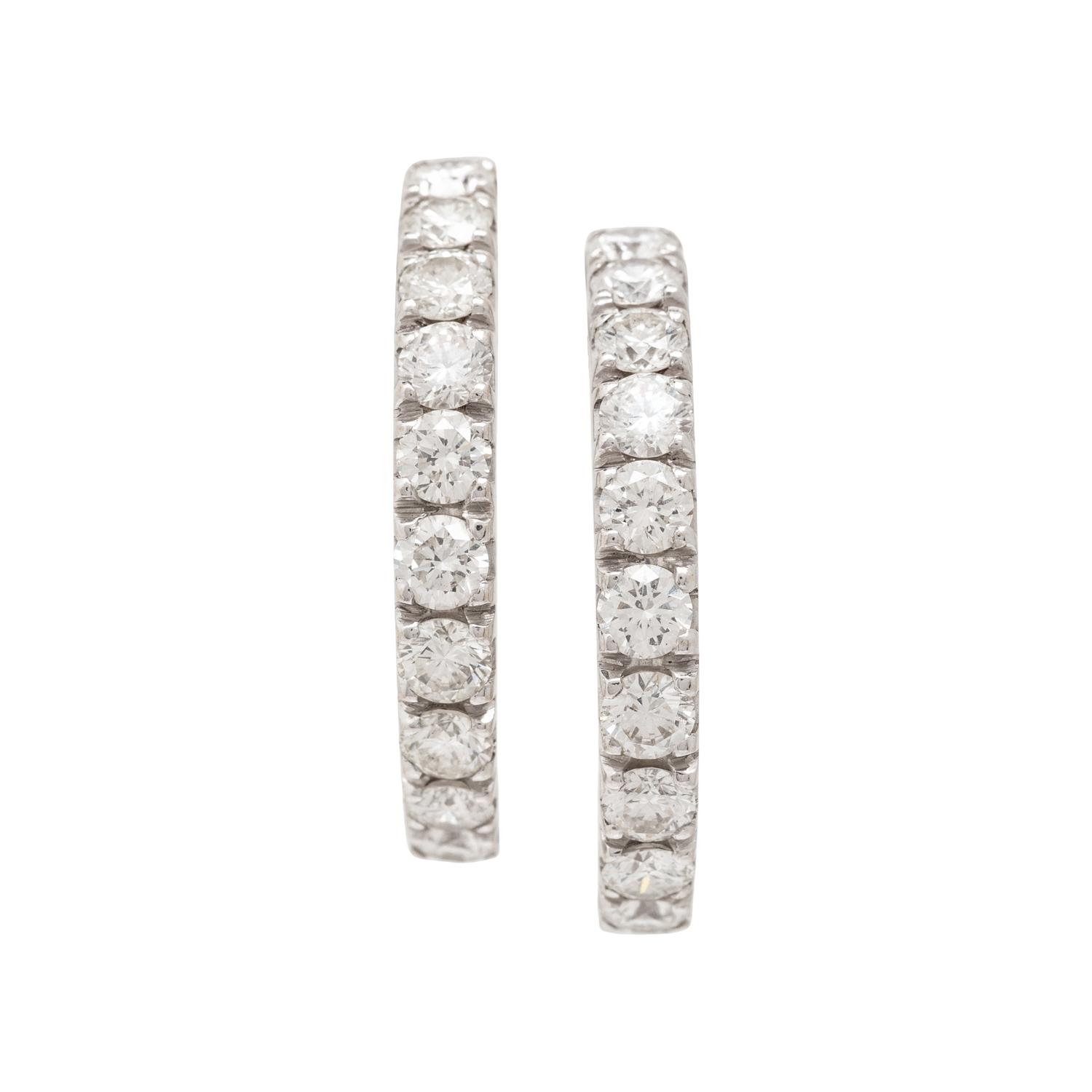 DIAMOND HOOP EARRINGS