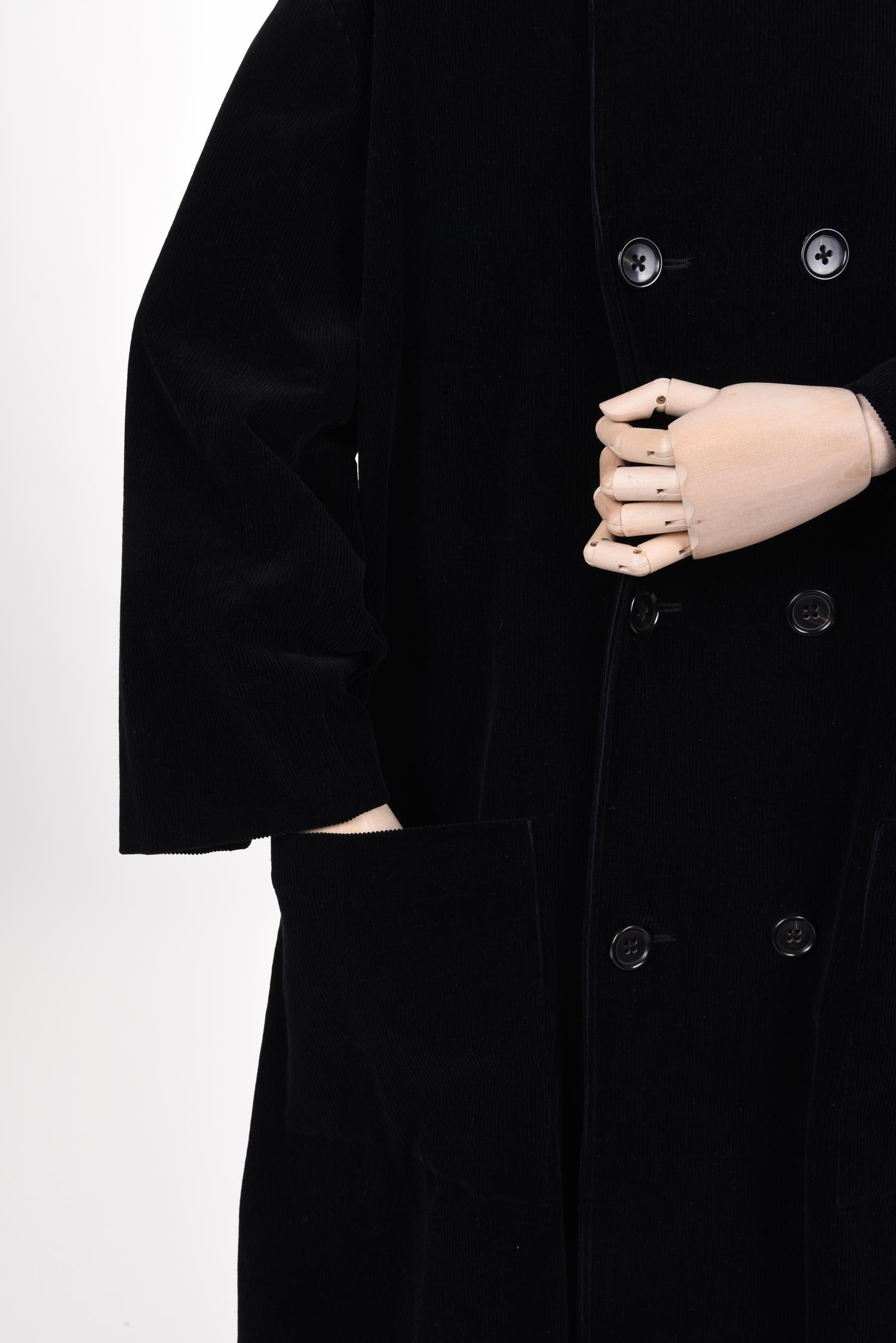 Yohji Yamamoto Men’s Oversized Corduroy Hooded Coat, 1980-2000s
