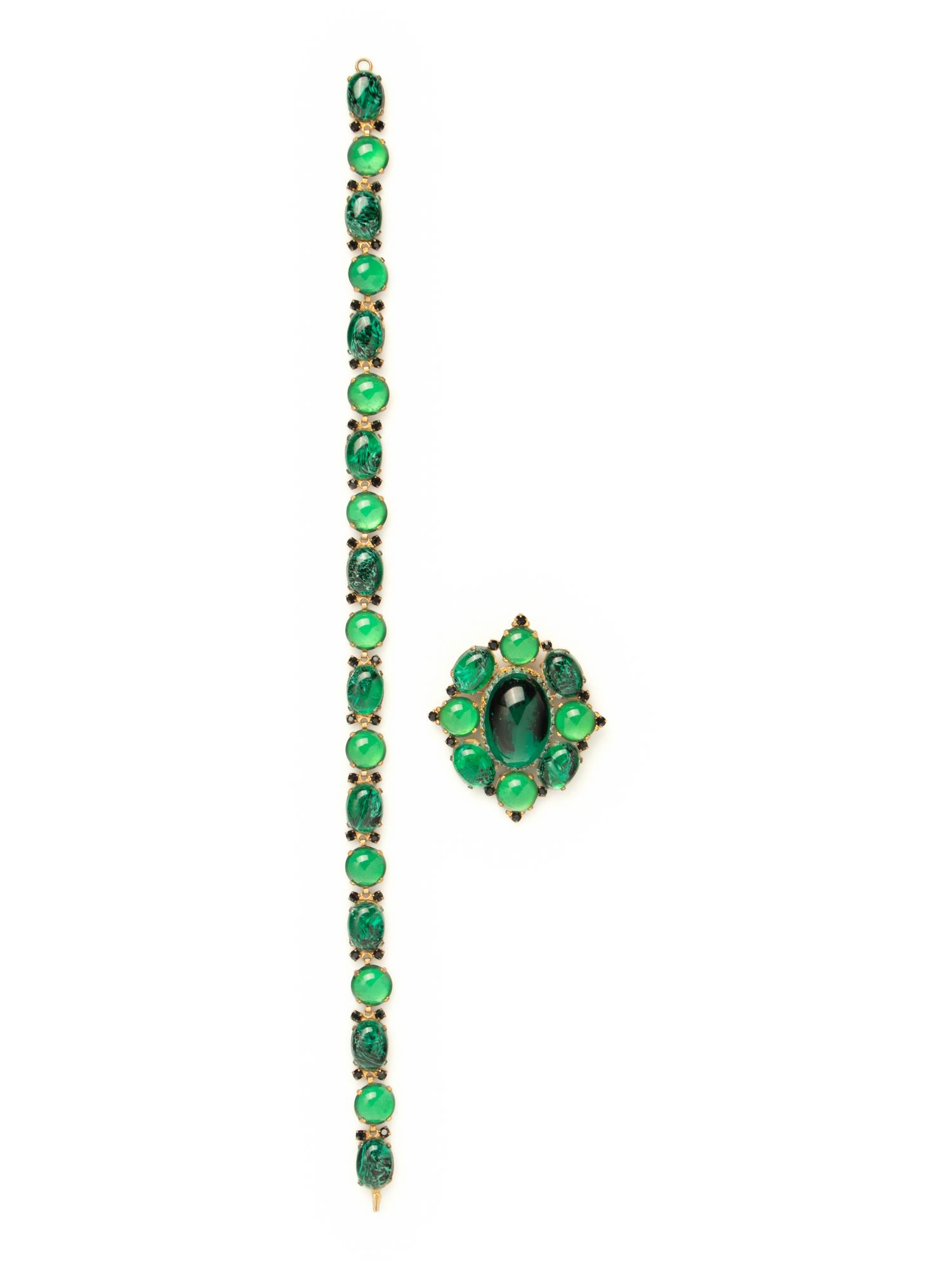 Unlabeled Necklace and Pendant, Attributed to Dior