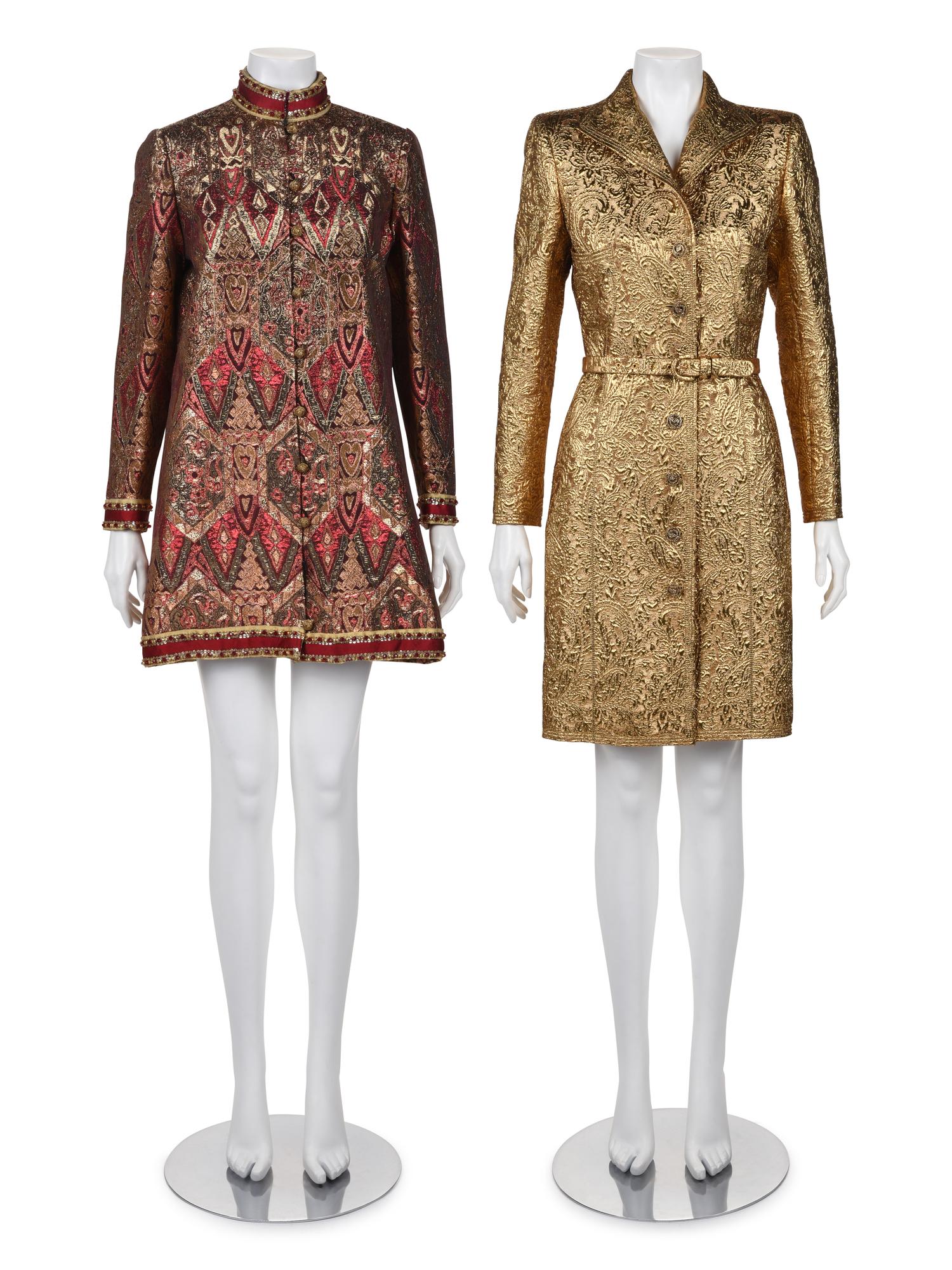 Two Designer Lamé Jackets: One Ungaro and One Teal Traina