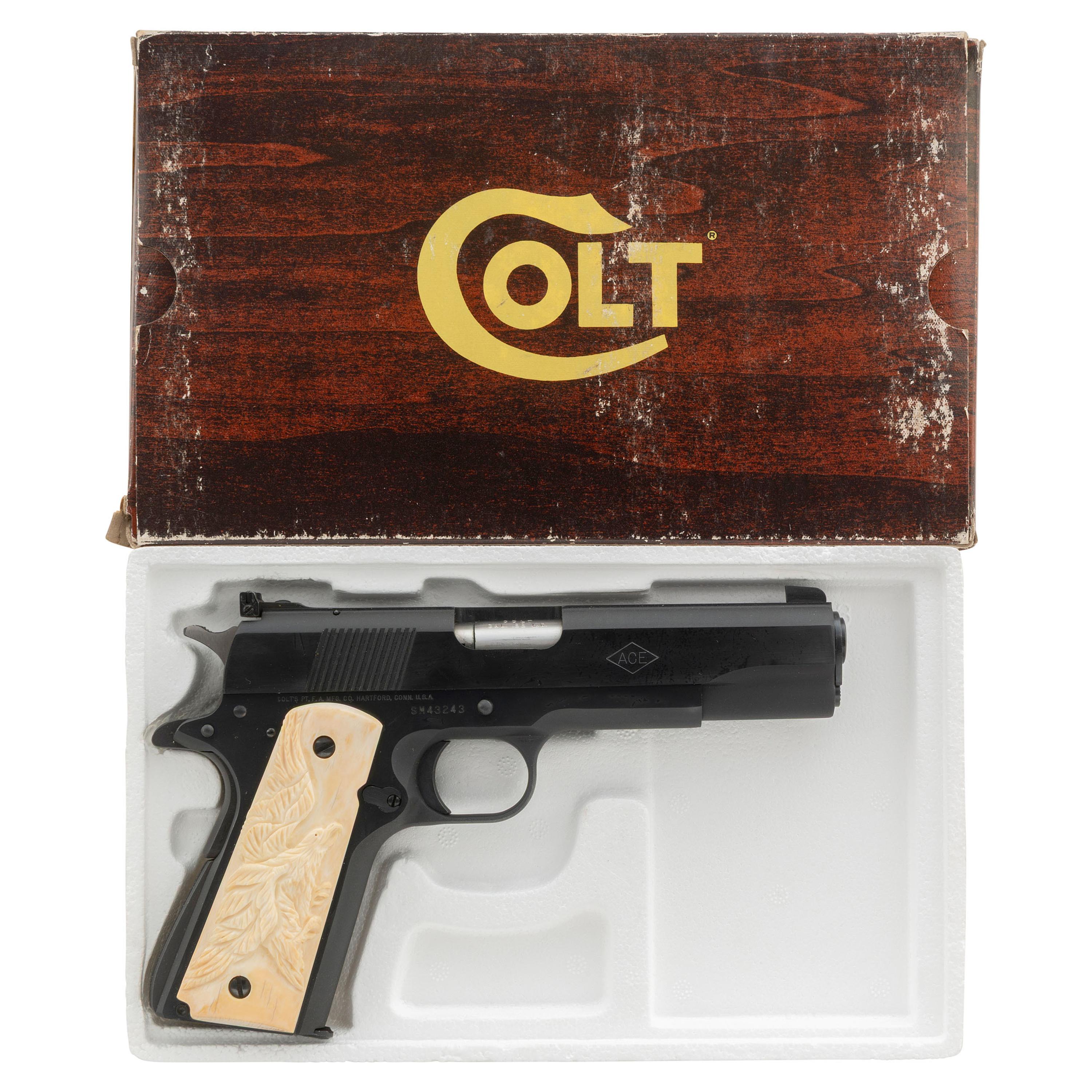 *Colt Service Model Ace 1911A1 Pistol in Factory Box with late SM-Prefix Serial Number