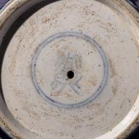 Two Chinese Blue Ground Porcelain Globular Jars