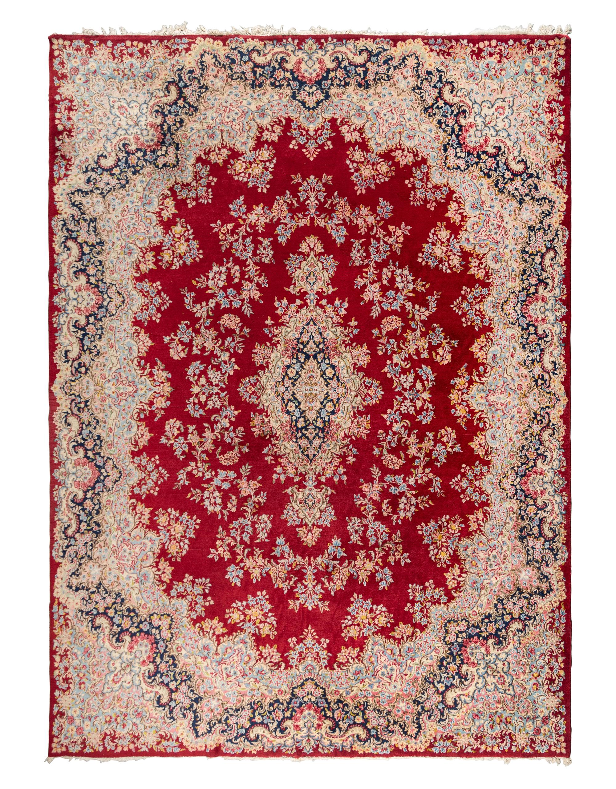 A Kirman Wool Rug