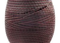 Four Japanese Bamboo Ikebana Baskets
