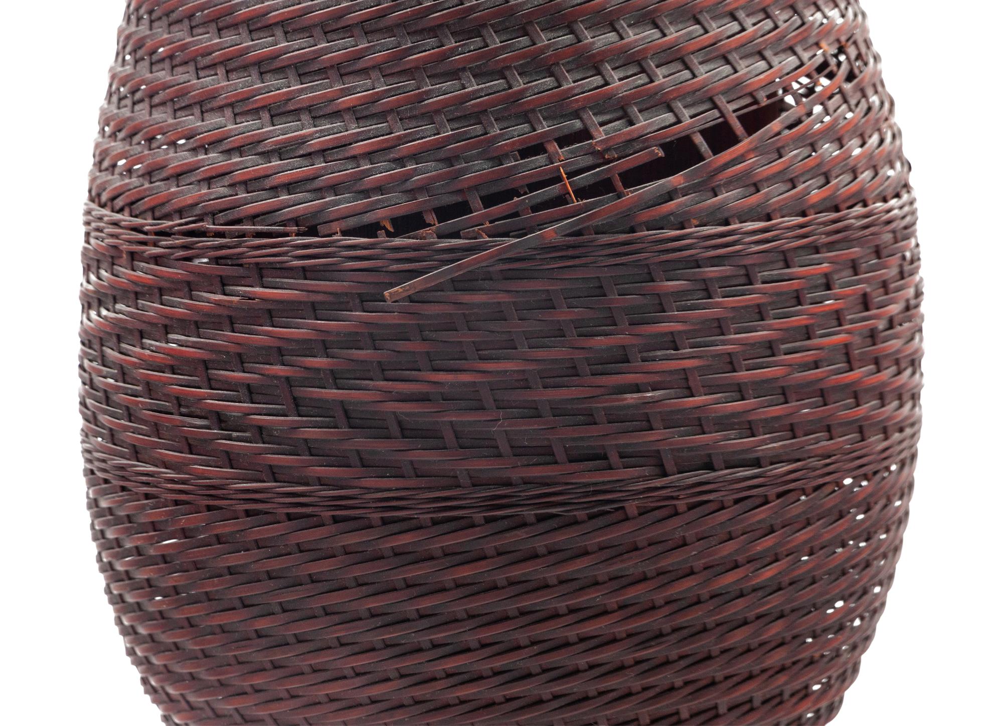 Four Japanese Bamboo Ikebana Baskets