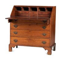 A Chippendale Mahogany Slant Front Desk