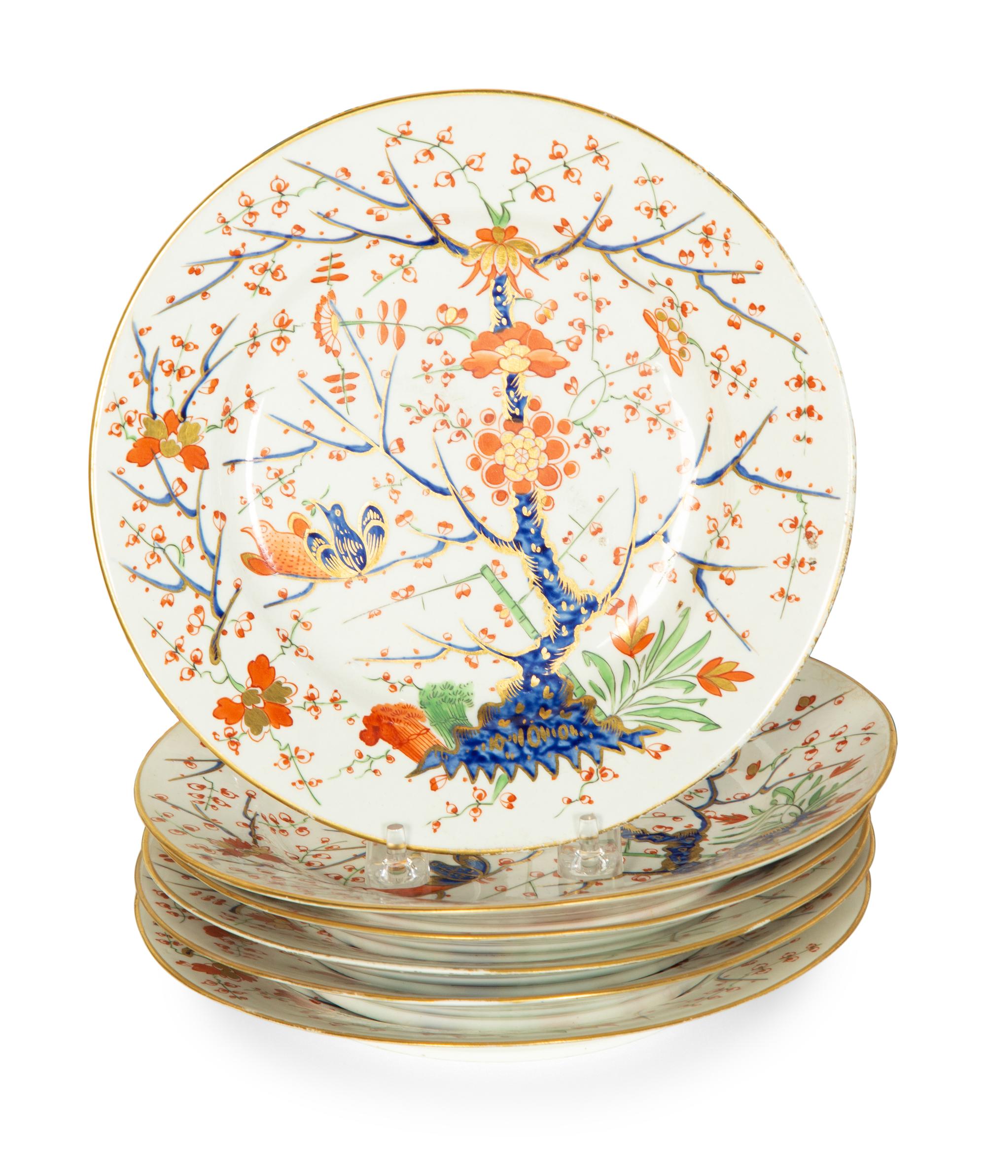 A Collection of Derby Porcelain in the Imari Pattern