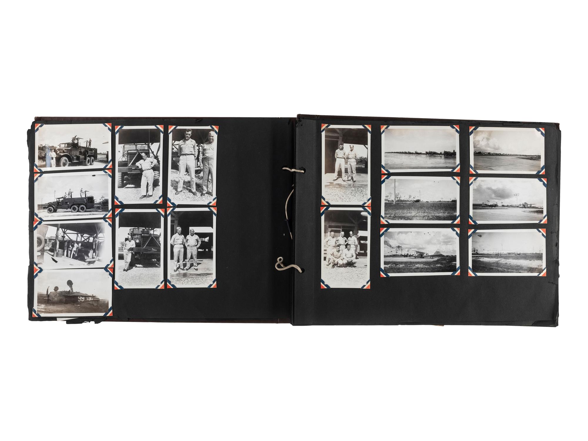 [SPANISH-AMERICAN WAR] -- [WORLD WAR I & II]. A group of photographs and documents involving the Spanish American War through World War I and II, including: