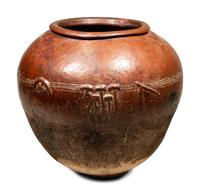 A Bobo Earthenware Storage Container