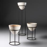 Three Furniture Plant Stands, c. 1954 Brown Jordan, USA
