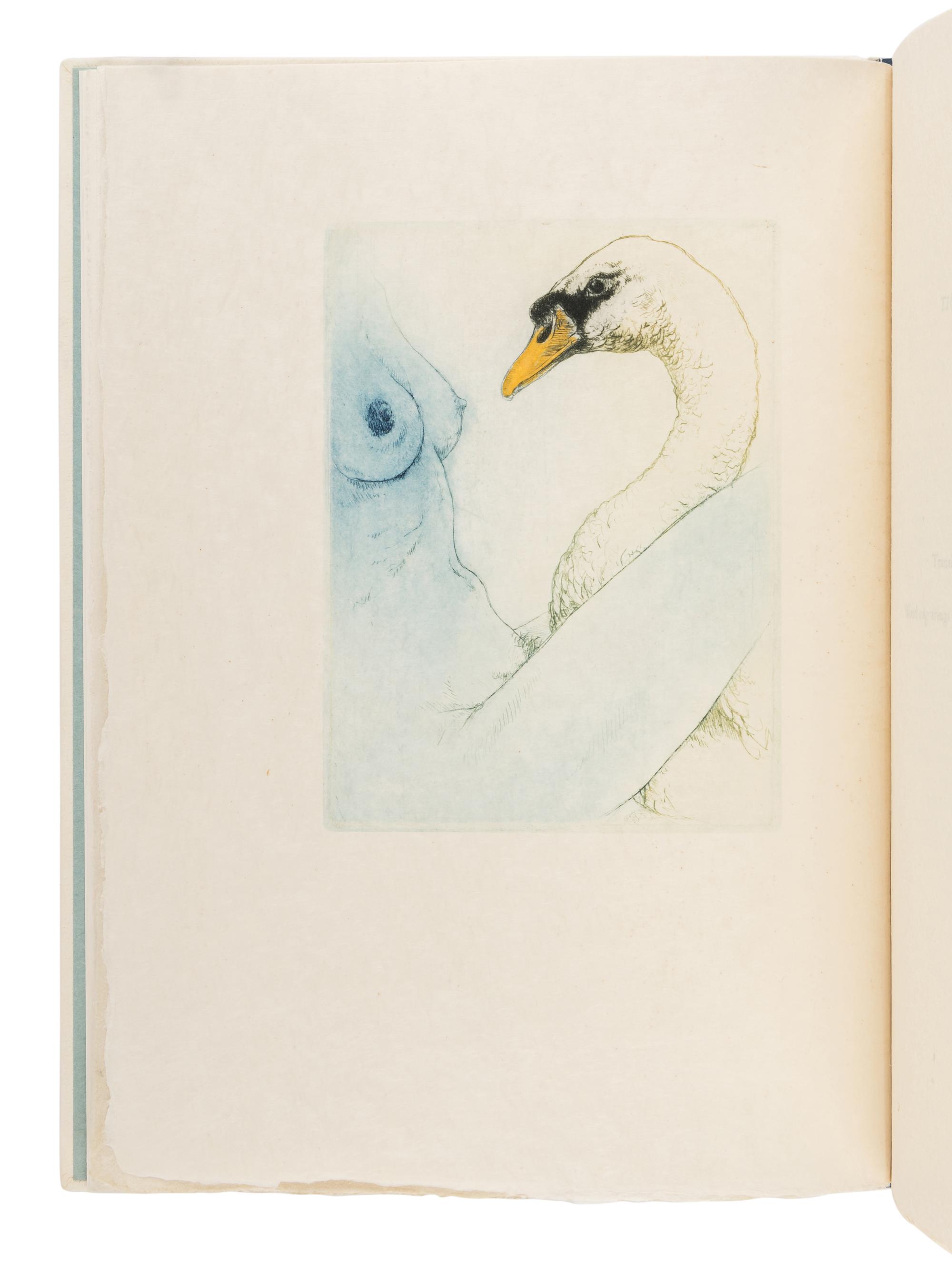 [CHELONIIDAE PRESS]. LOUYS, Pierre (1870-1925). Leda in Praise of the Blessings of Darkness . Alan James ROBINSON, illustrator. Easthampton, MA: Cheloniidae Press, 1985.