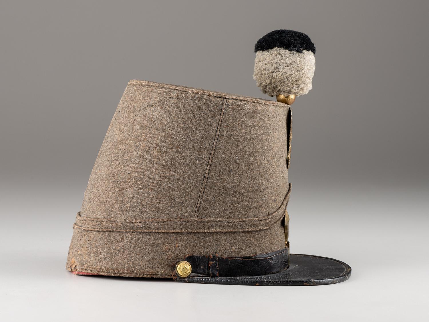 [MILITIA]. 1851 Pattern Massachusetts Militia shako.