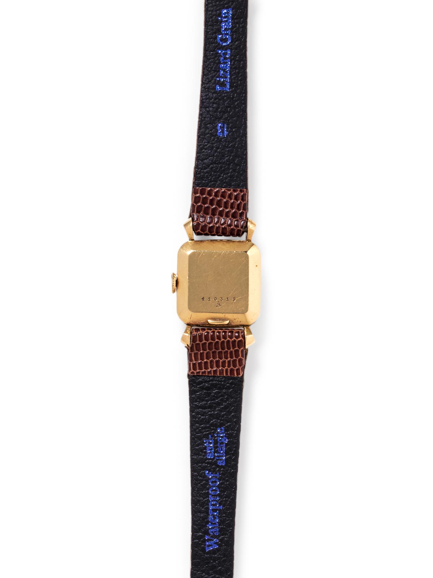 JAEGER-LeCOULTRE, 18K YELLOW GOLD WRISTWATCH