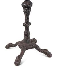 A Pair of French Cast Iron-Base Café Tables