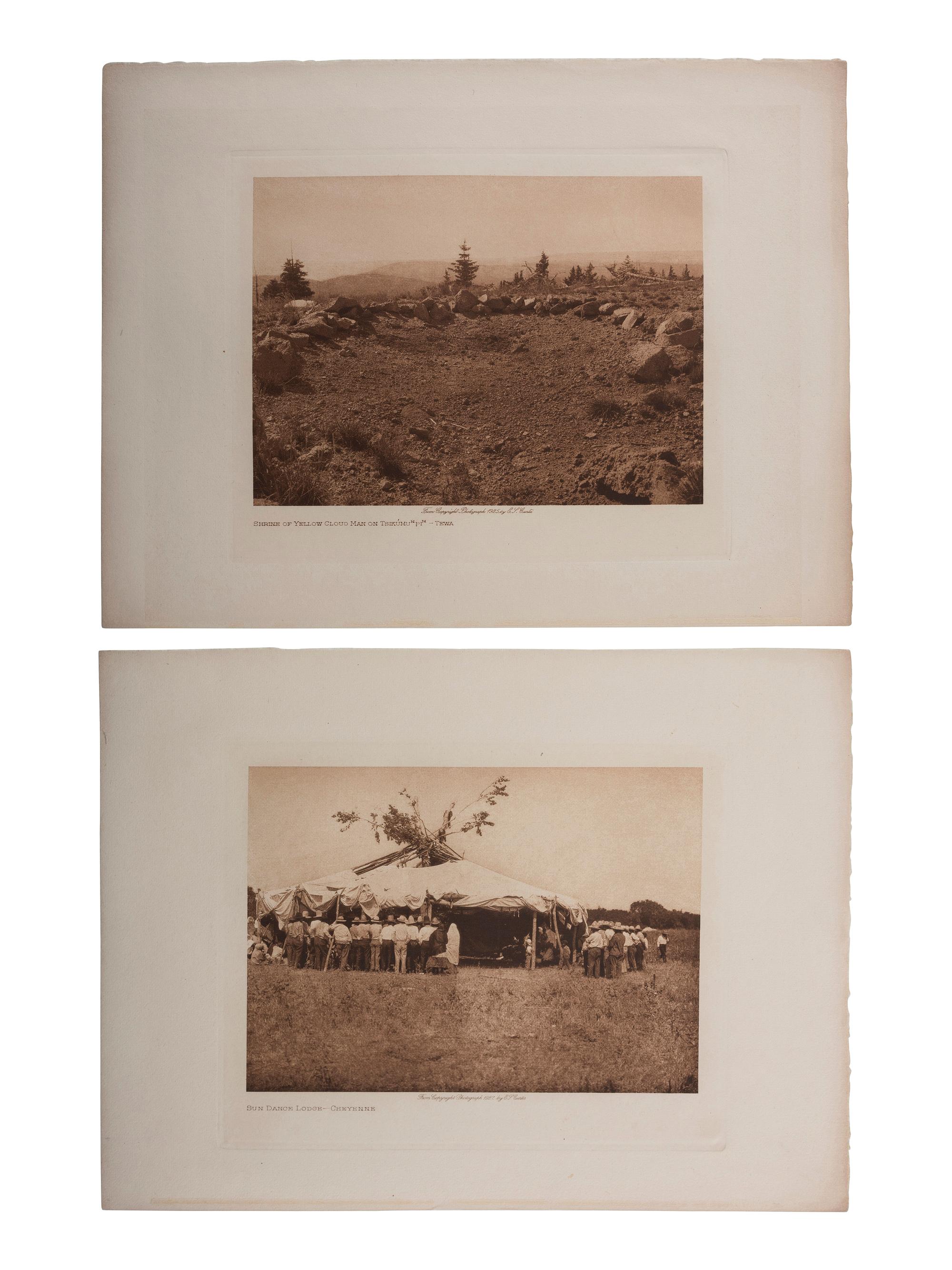 [NATIVE AMERICANS]. CURTIS, Edward S., photographer. A portfolio of 18 volume photogravures of Southwestern and Plains subjects.