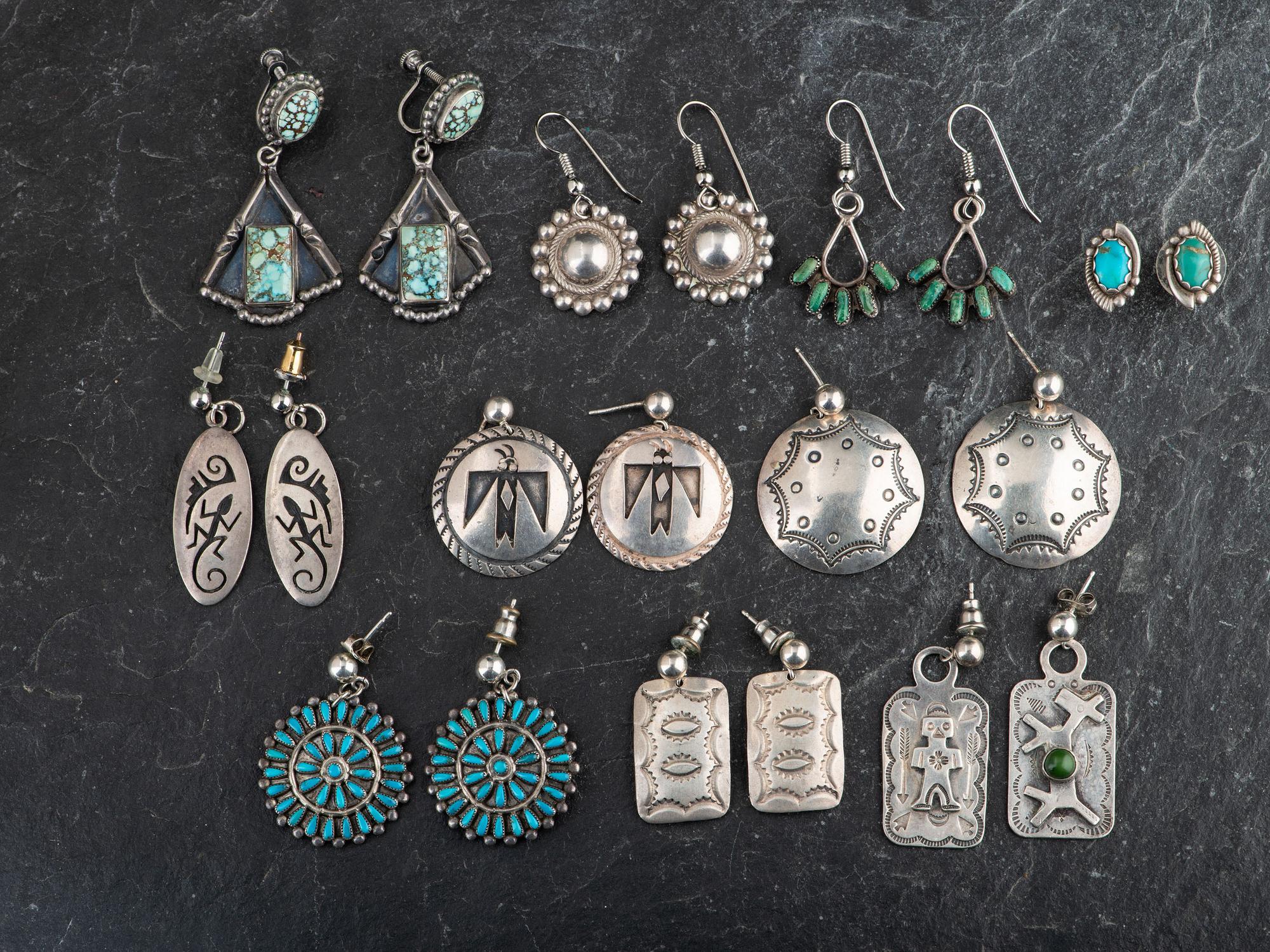 Navajo and Southwestern-style Earrings