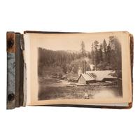 [CALIFORNIA]. Album showing the construction of the first water viaduct to Los Angeles. [Near Fort Tejon, CA]: N.p., 24 March-7 June 1896.