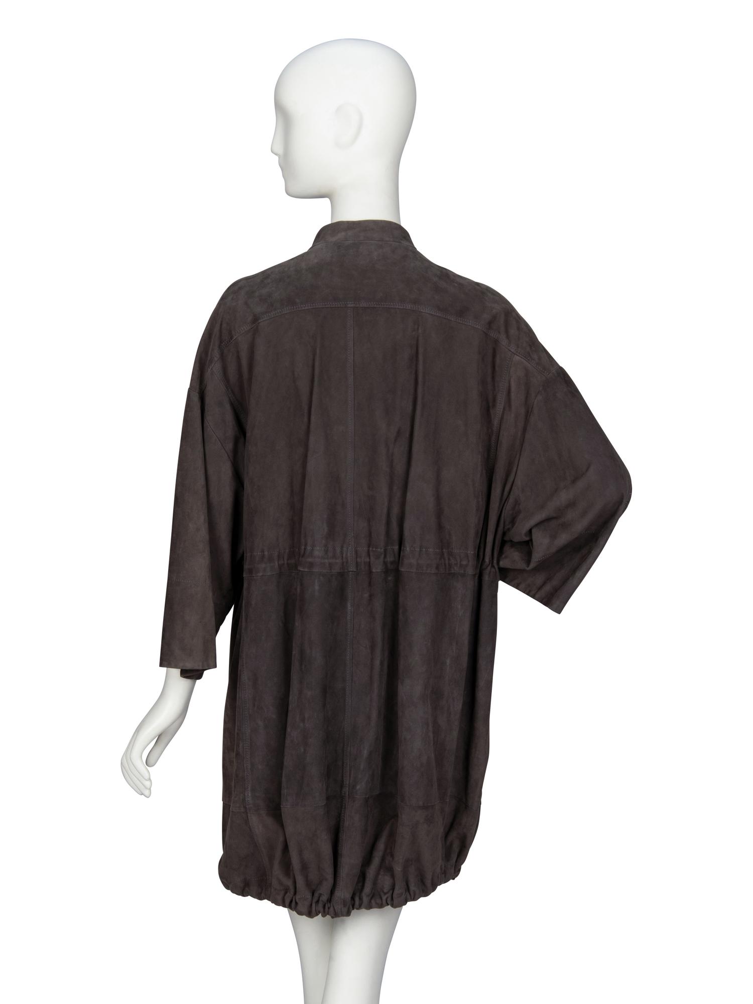 Brunello Cucinelli, Grey Suede Jacket